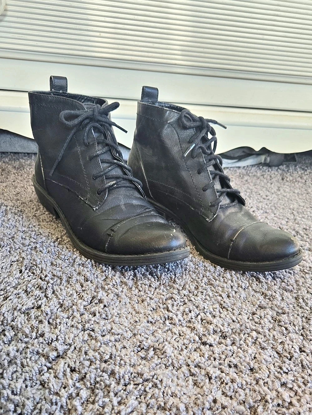Sam & Libby Lace-Up Ankle Boots in Black